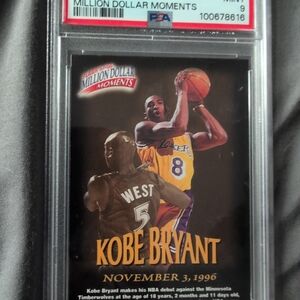 Kobe Bryant Million Dollar Moments Card